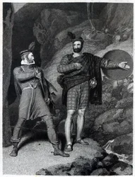 Roderick Dhu and a Clansman, from 
